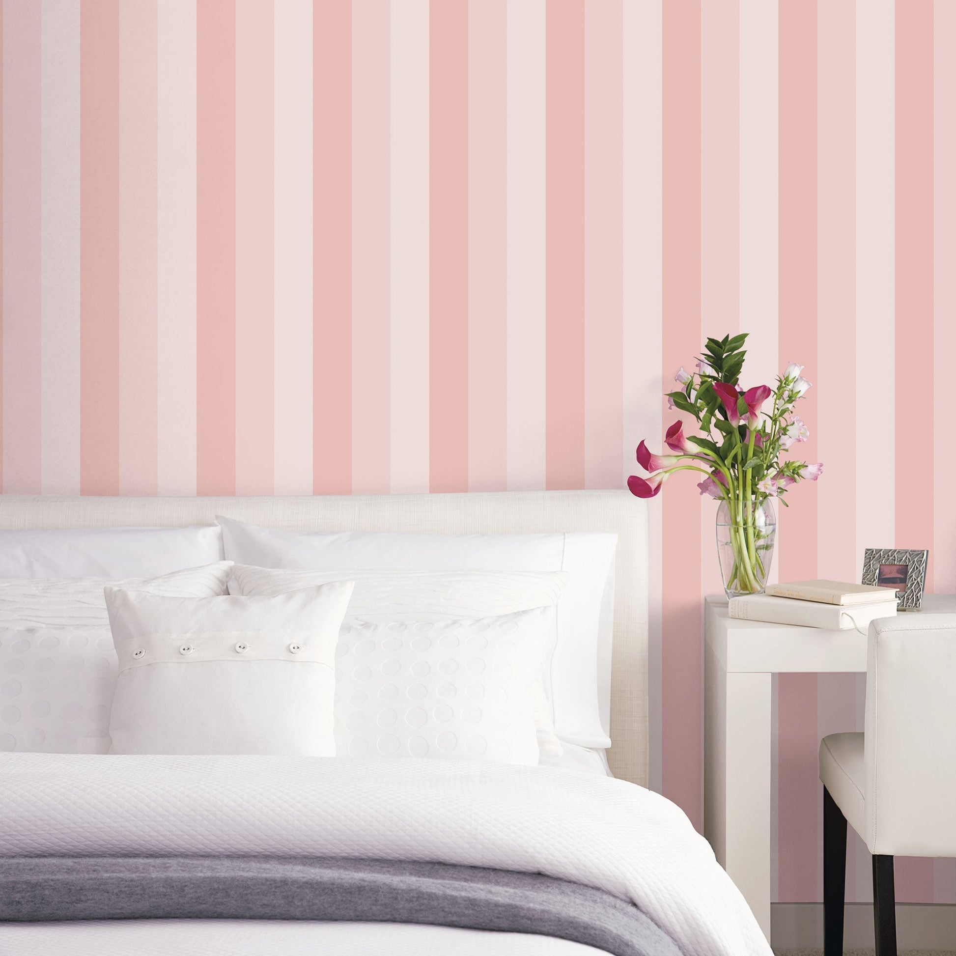Secret Stripe Pink Wallpaper from the Secret Garden Collection by Galerie Wallcoverings