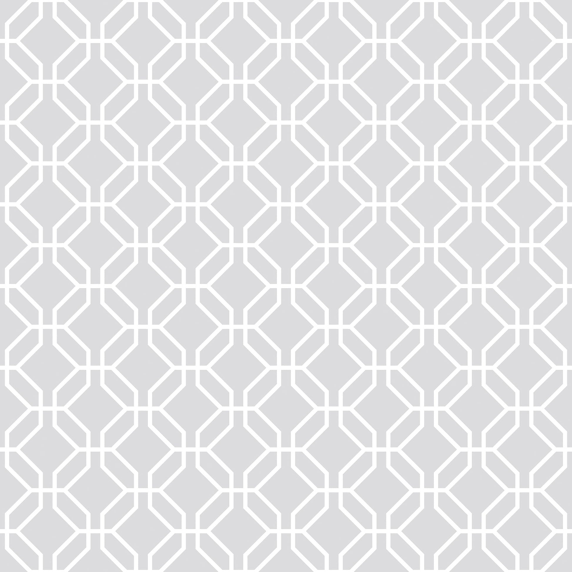Trellis Negative Grey Wallpaper from the Secret Garden Collection by Galerie Wallcoverings