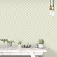 Trellis Negative Sage Green Wallpaper from the Secret Garden Collection by Galerie Wallcoverings