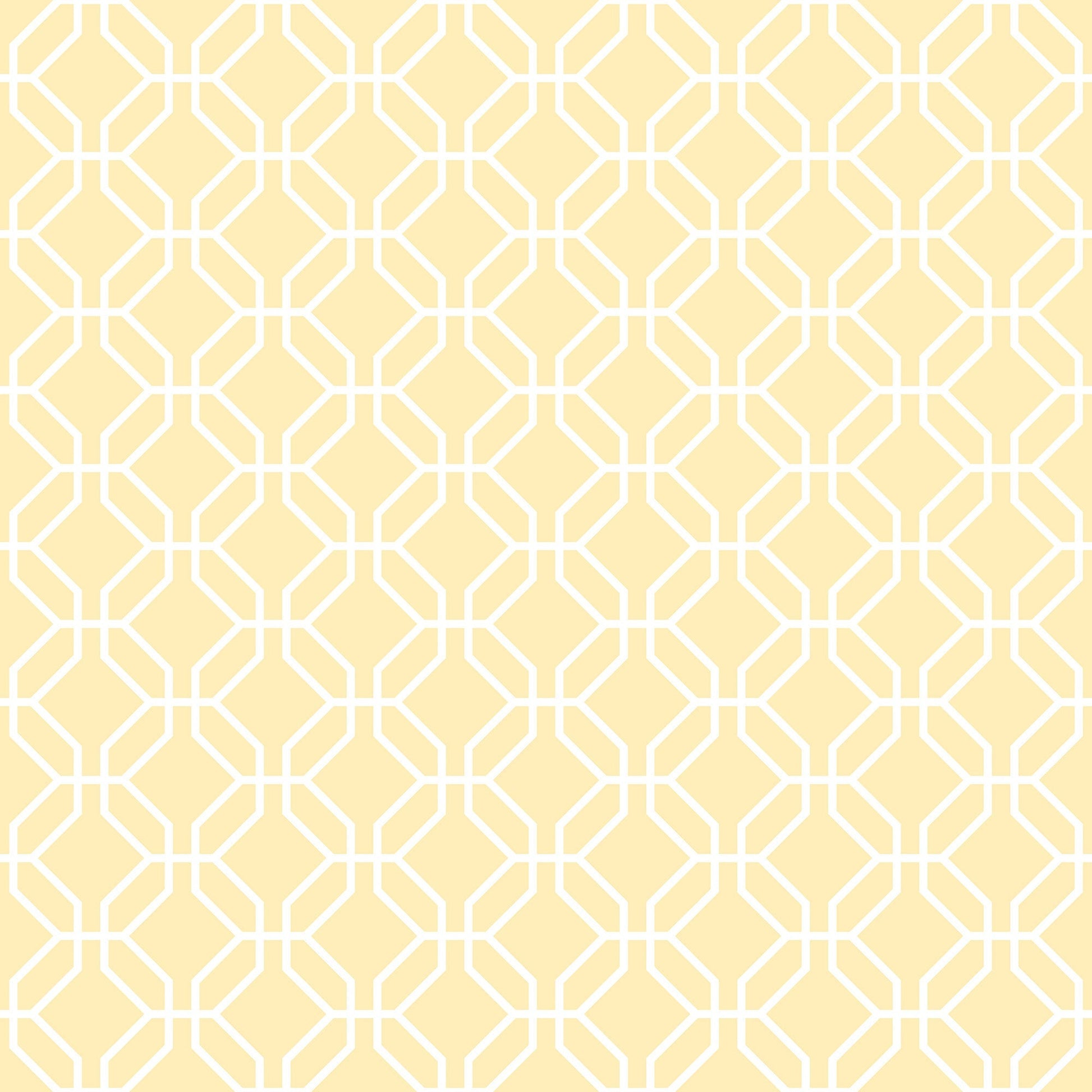 Trellis Negative Yellow Wallpaper from the Secret Garden Collection by Galerie Wallcoverings