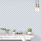 Trellis Positive Blue Wallpaper from the Secret Garden Collection by Galerie Wallcoverings
