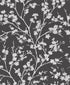Wispy Branches Black Wallpaper from the Secret Garden Collection by Galerie Wallcoverings