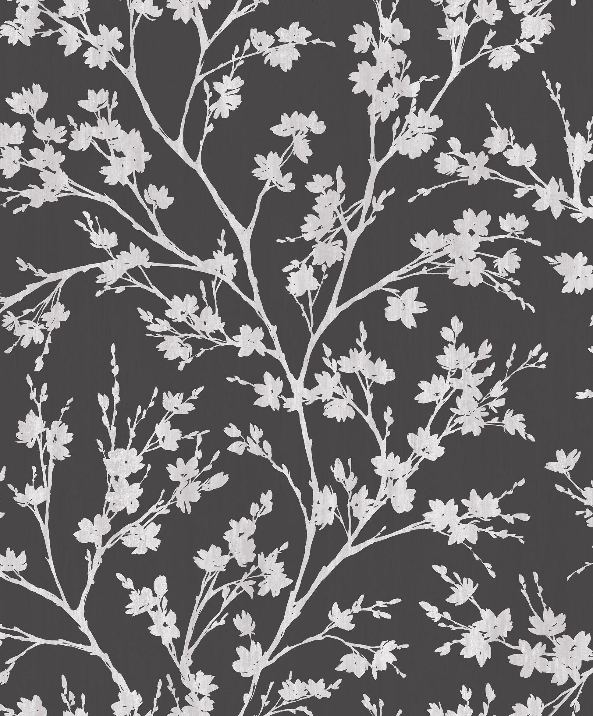 sample wispy branches black wallpaper from the secret garden collection by galerie wallcoverings 1