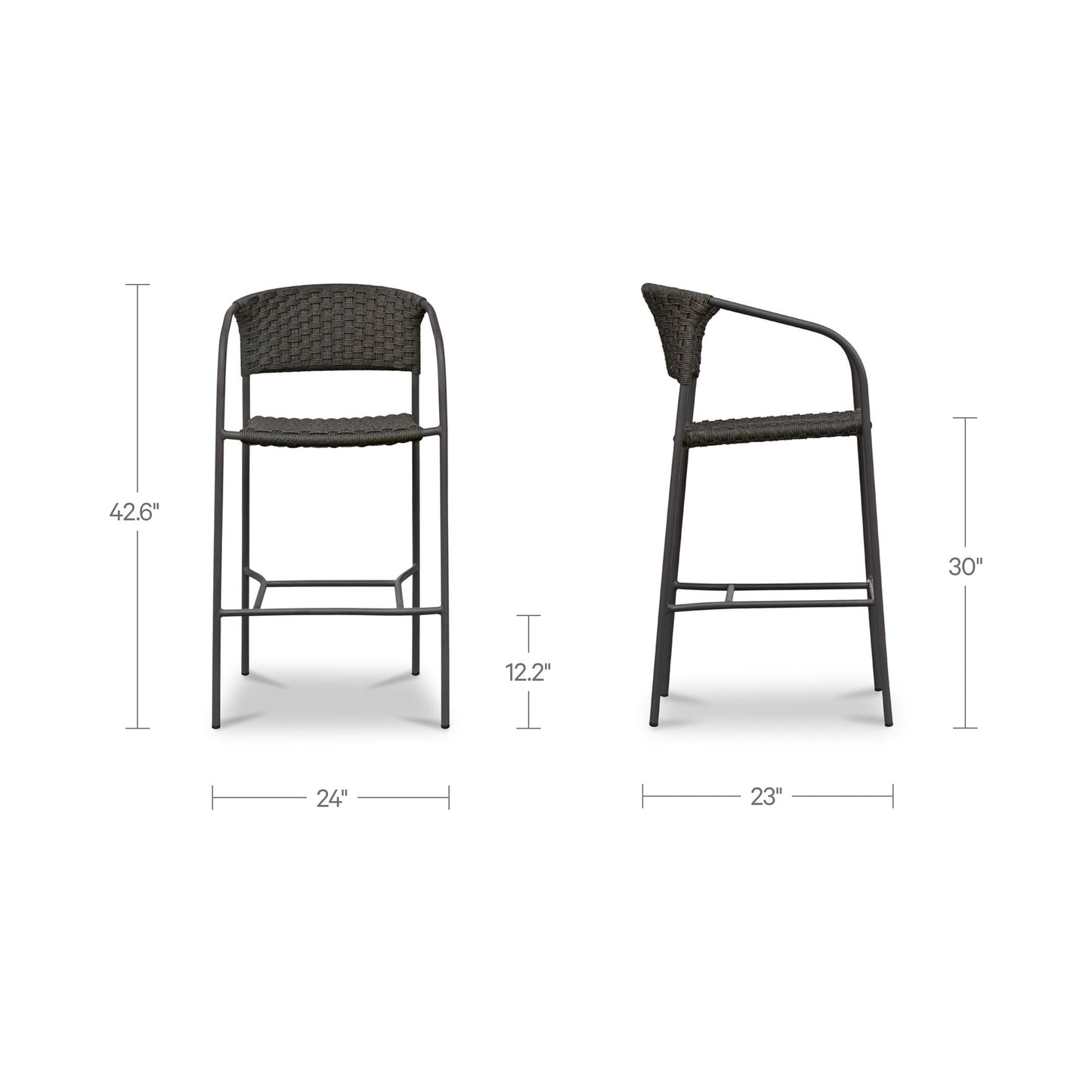 Zola Outdoor Bar Stool Moes Home Collection Mhc Ge 1007 20 3