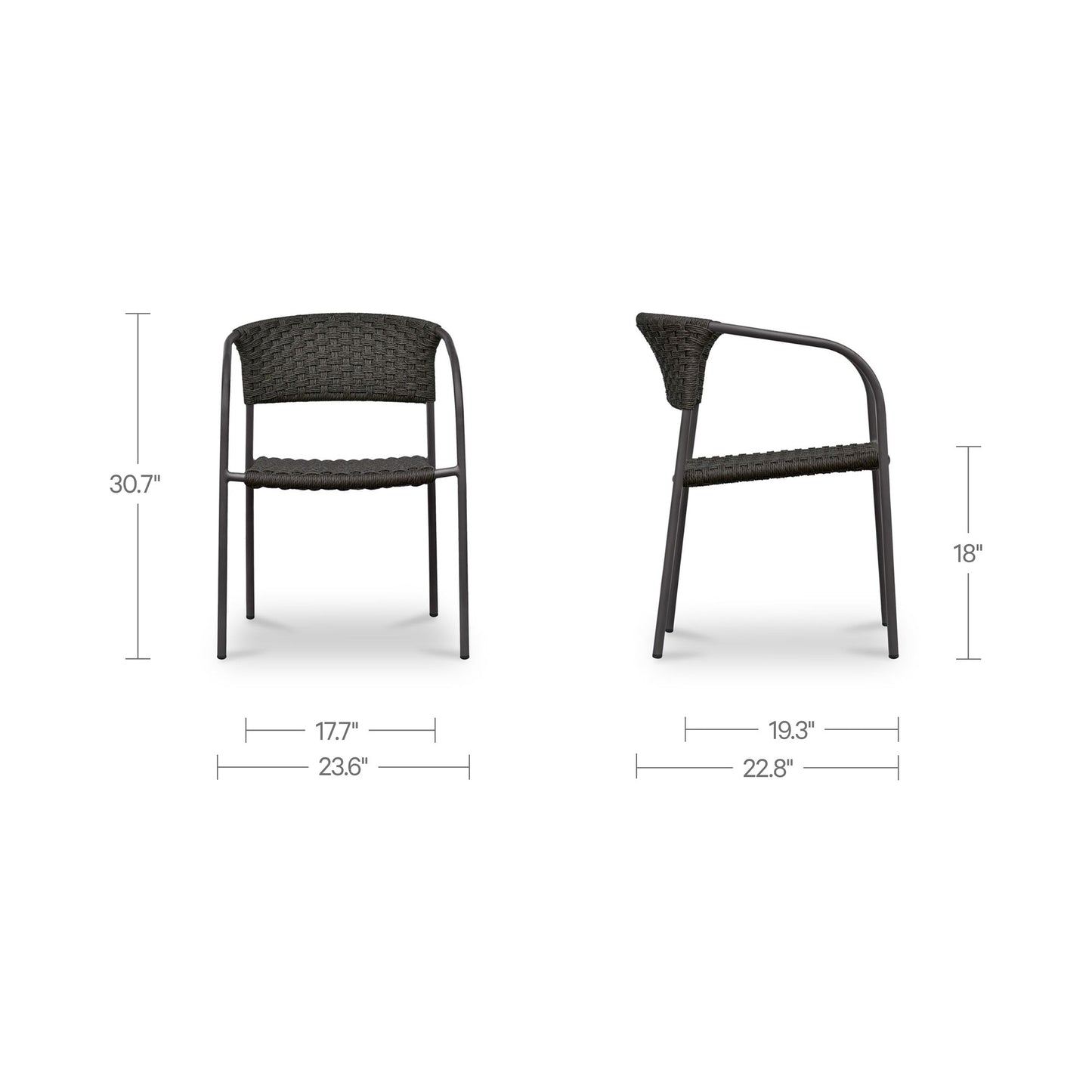Zola Outdoor Dining Chair Set Of 2 Moes Home Collection Mhc Ge 1009 20 3