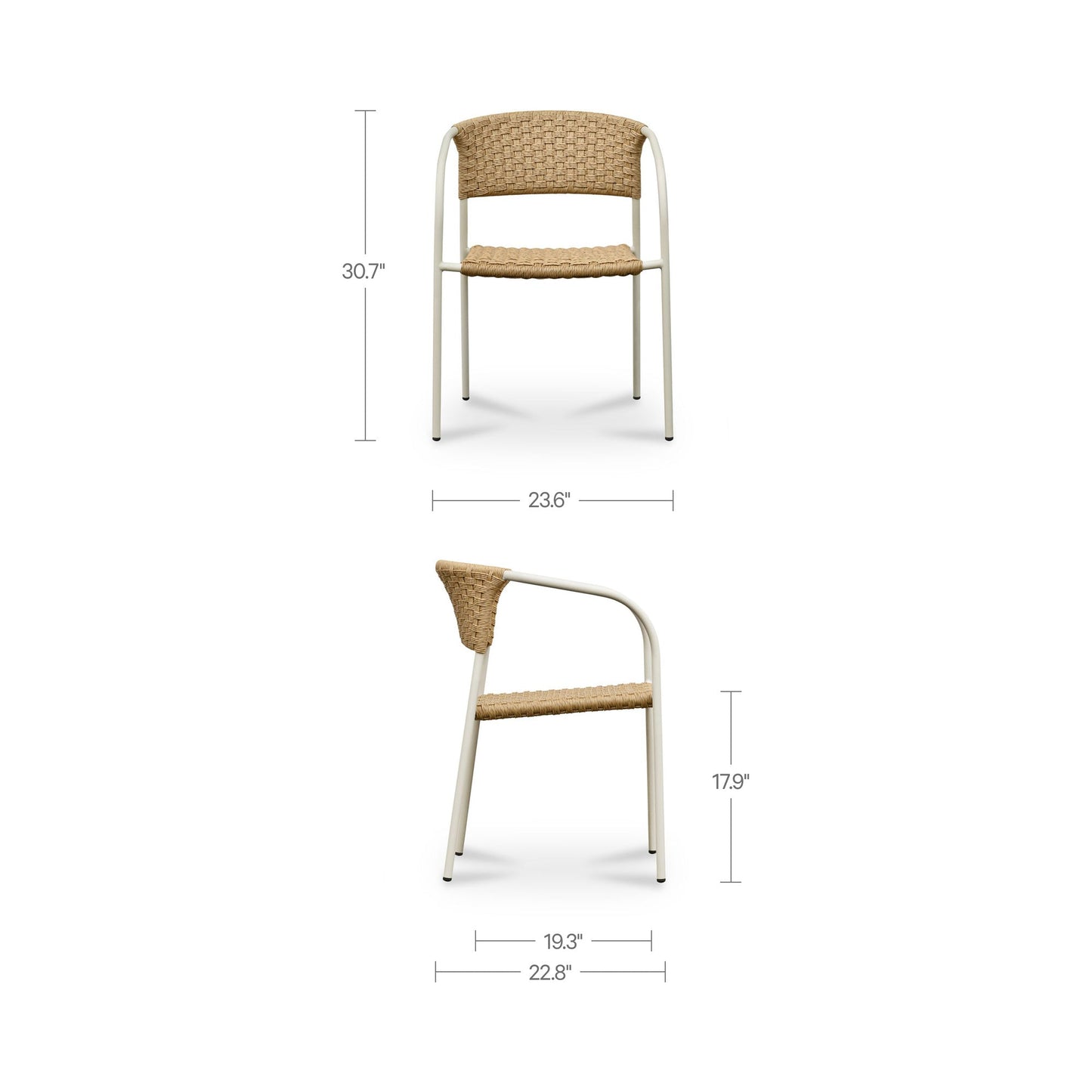 Zola Outdoor Dining Chair Set Of 2 Moes Home Collection Mhc Ge 1009 20 4