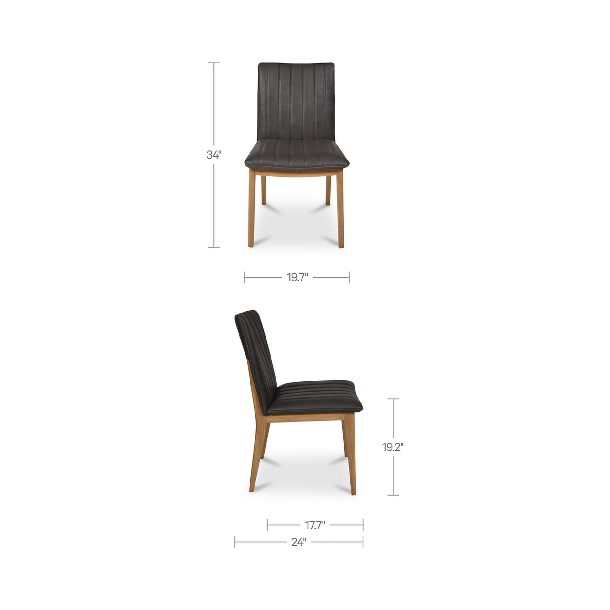 Demi Dining Chair Set Of 2 Moes Home Collection Mhc Go 1028 03 3
