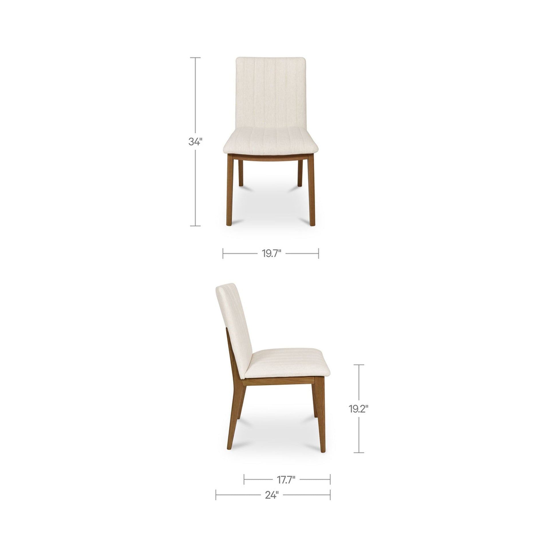 Demi Dining Chair Set Of 2 Moes Home Collection Mhc Go 1028 03 4