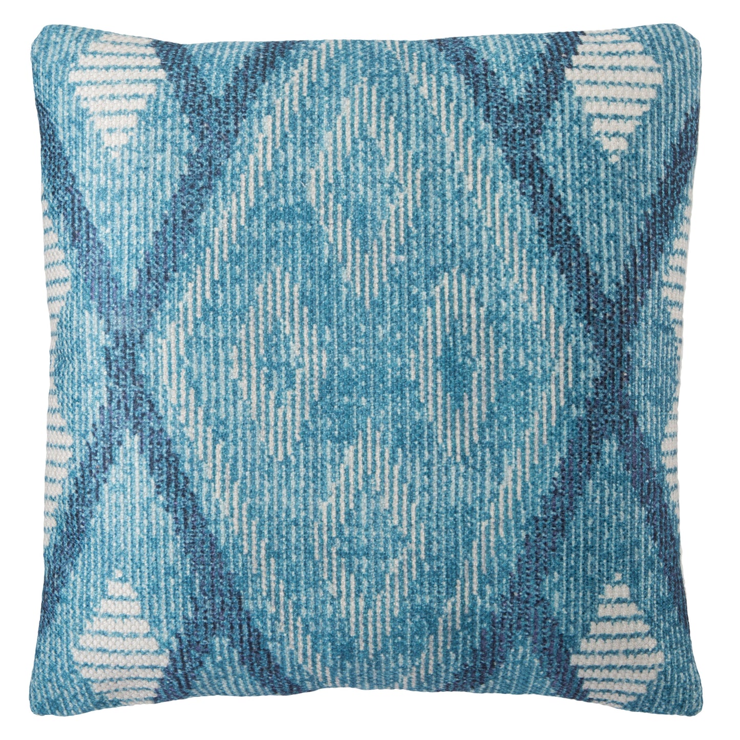 sadler indoor outdoor tribal blue white pillow by nikki chu 1