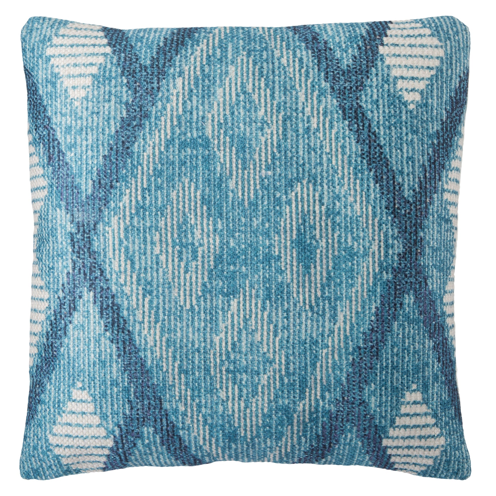 sadler indoor outdoor tribal blue white pillow by nikki chu 1
