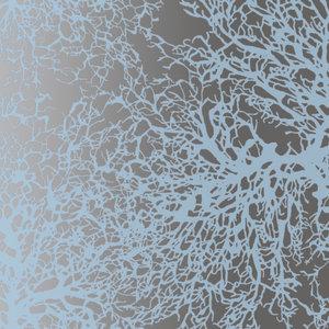 Gorgonian Vinyl Wallpaper in Steel design by Jill Malek