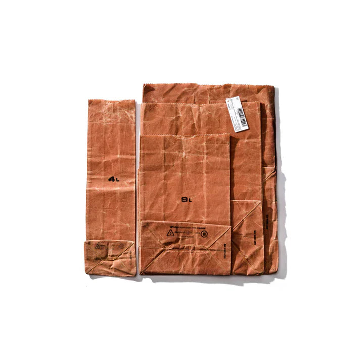 Grocery Bag Waxed Cotton 4L Brown