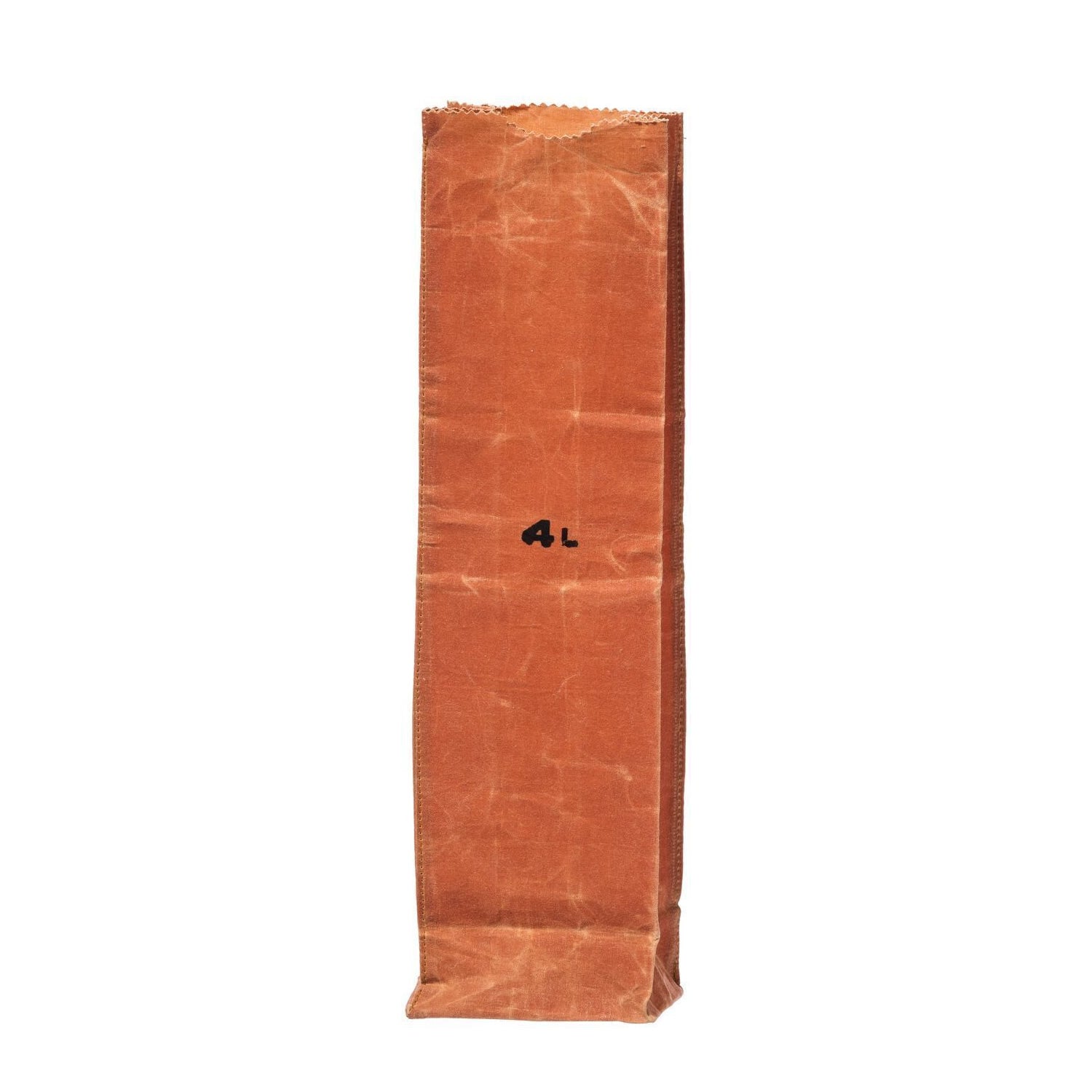 Grocery Bag Waxed Cotton 4L Brown