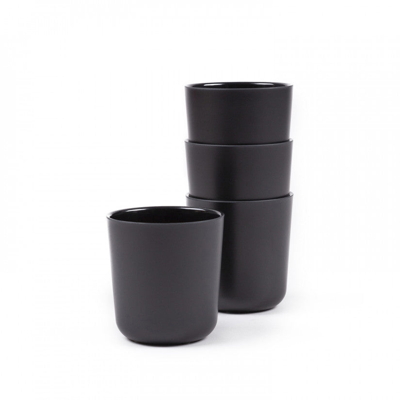 Gusto Bamboo Medium Cup in Various Colors (Set of 4) design by EKOBO