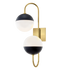 renee 2 light wall sconce by mitzi h344102a agb bk 3