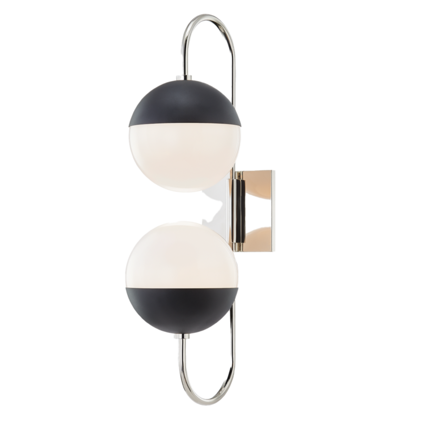 renee 2 light wall sconce by mitzi h344102a agb bk 4