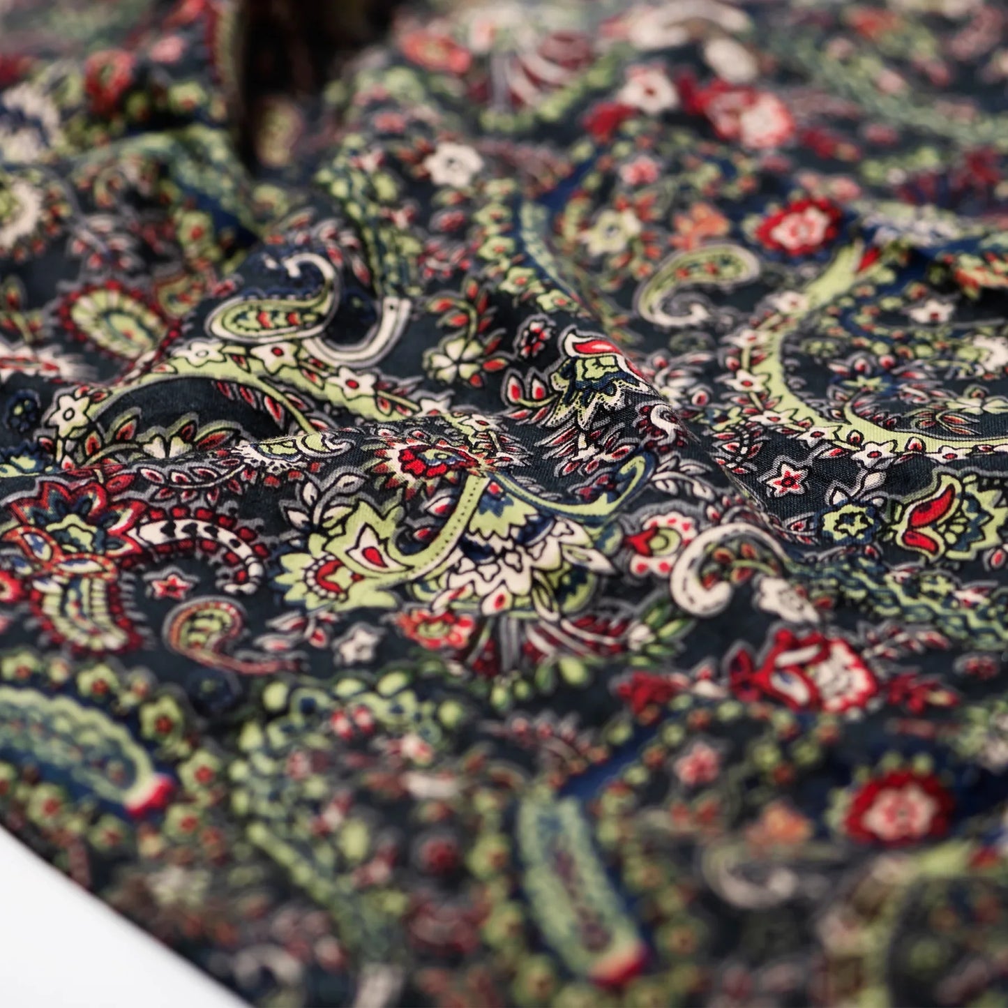 Hand Printed Paisley Adult Apron