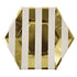 gold stripe large plates by meri meri 1