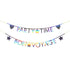 silver holographic letter garland kit by meri meri 1
