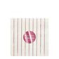 metallic pink stripe large napkins by meri meri 2