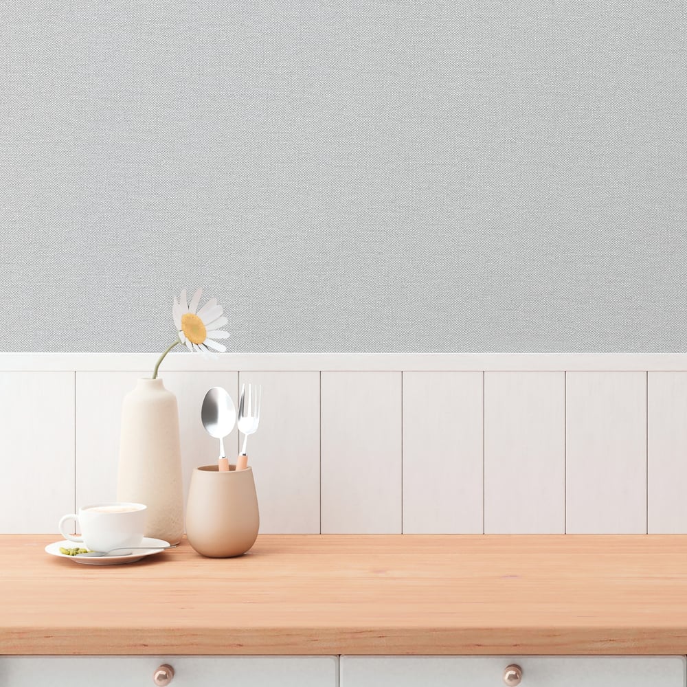 Hygge Home Plain Texture In Silver Grey Galerie Wallcoverings Gg82114 2