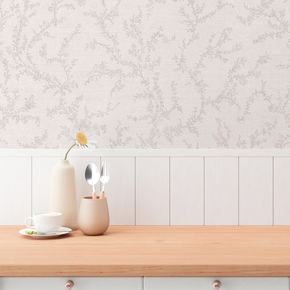 Hygge Home Trailing Vines Motif In Beige Galerie Wallcoverings Gg82120 2