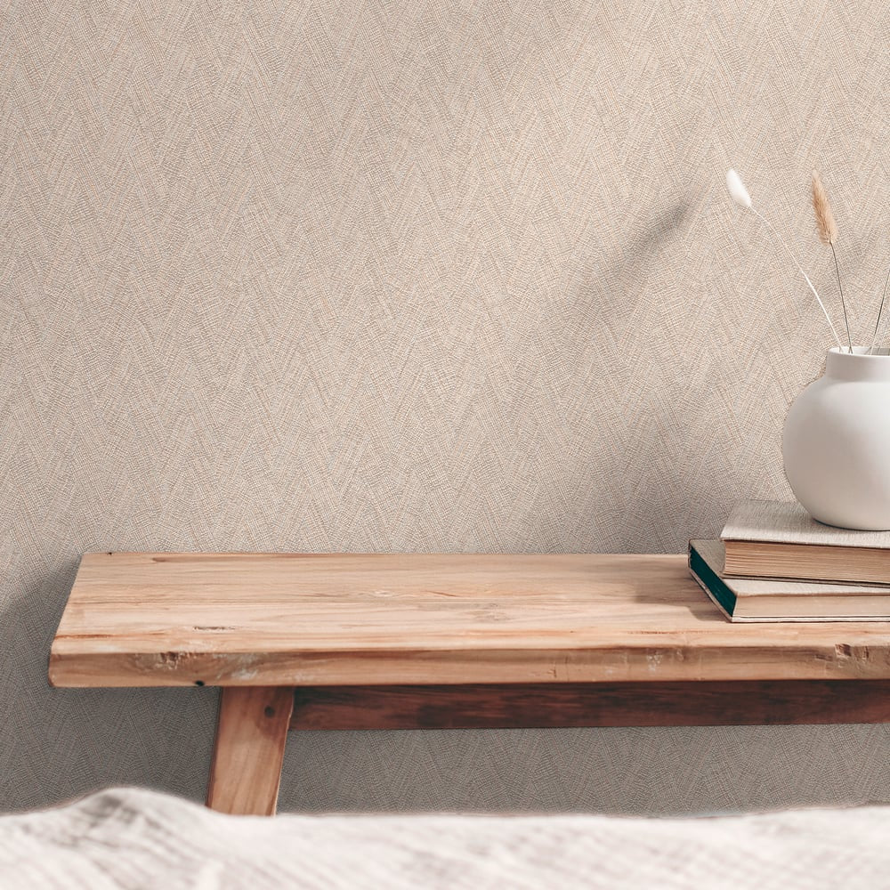 Hygge Home Herringbone Weave Motif In Bronze Brown Galerie Wallcoverings Gg82125 2