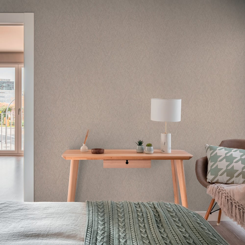 Hygge Home Herringbone Weave Motif In Bronze Brown Galerie Wallcoverings Gg82125 3