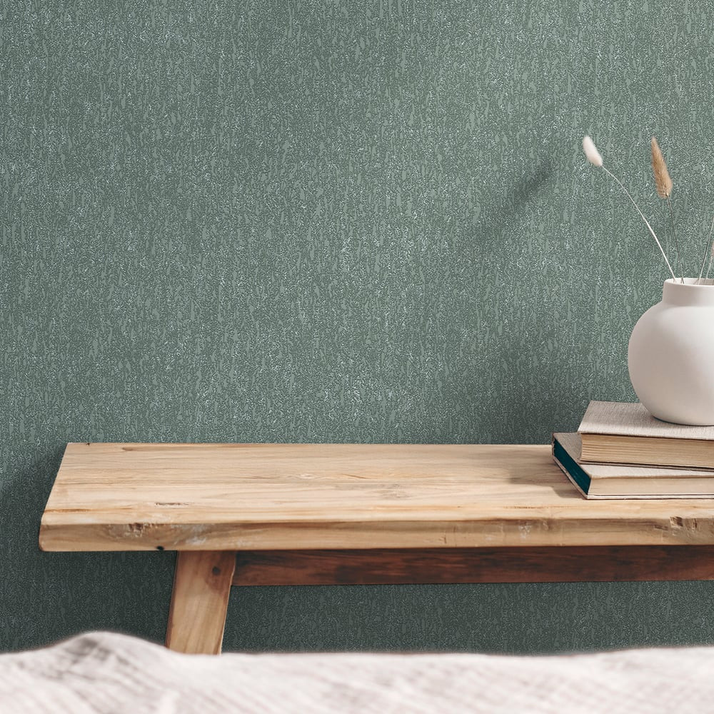 Hygge Home Soft Plaster Motif In Green Galerie Wallcoverings Gg82142 2