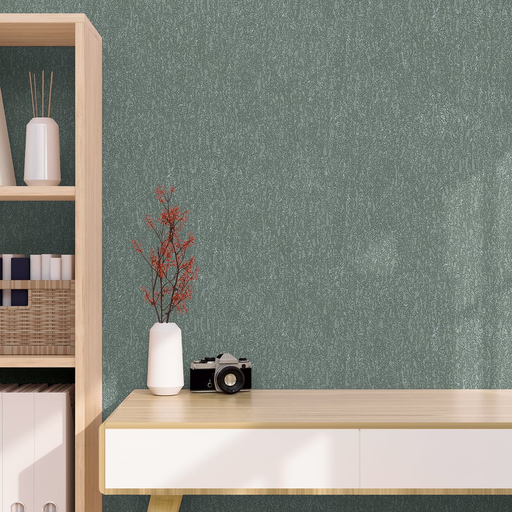 Hygge Home Soft Plaster Motif In Green Galerie Wallcoverings Gg82142 3