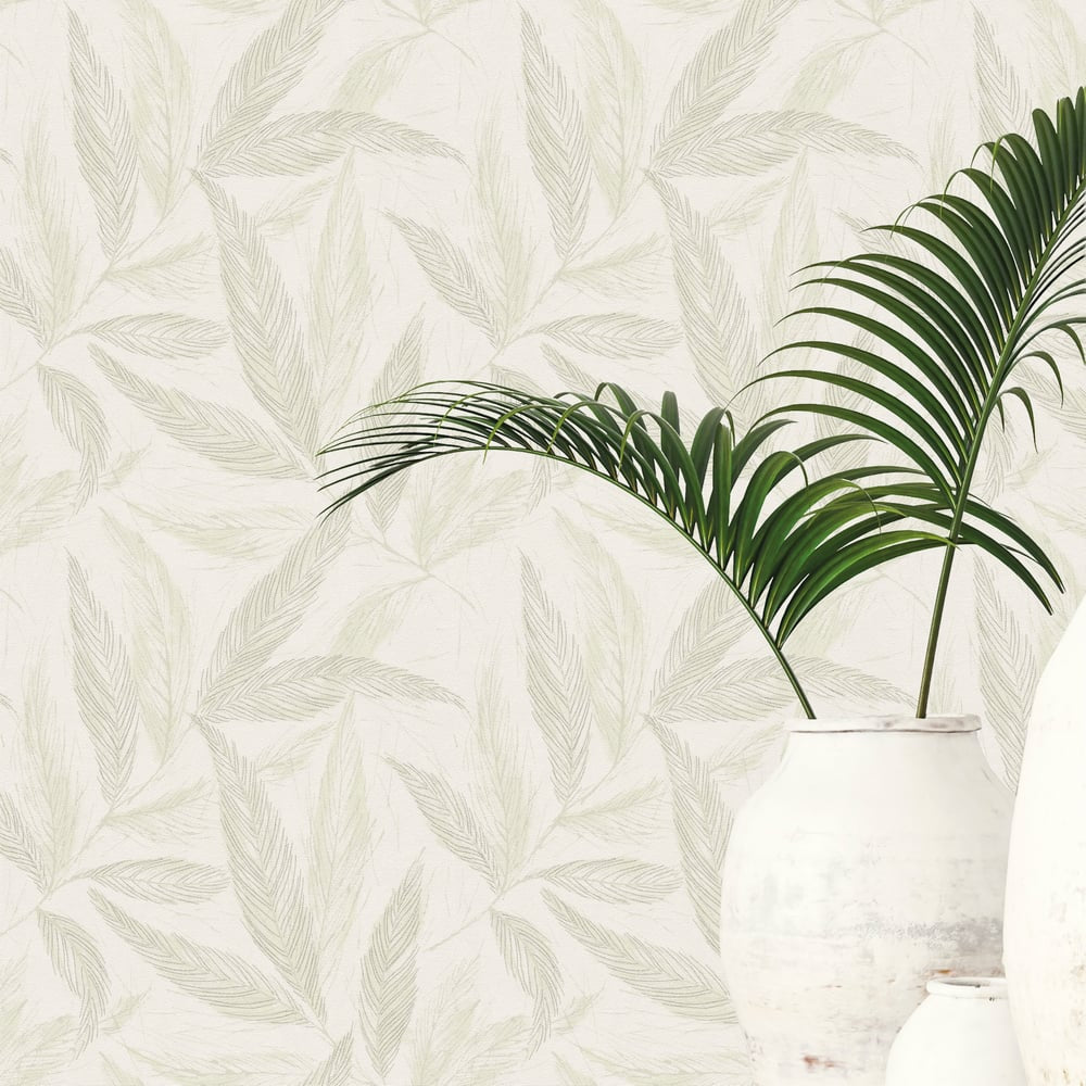 Hygge Home Fern Weave Motif In Green Galerie Wallcoverings Gg82146 2