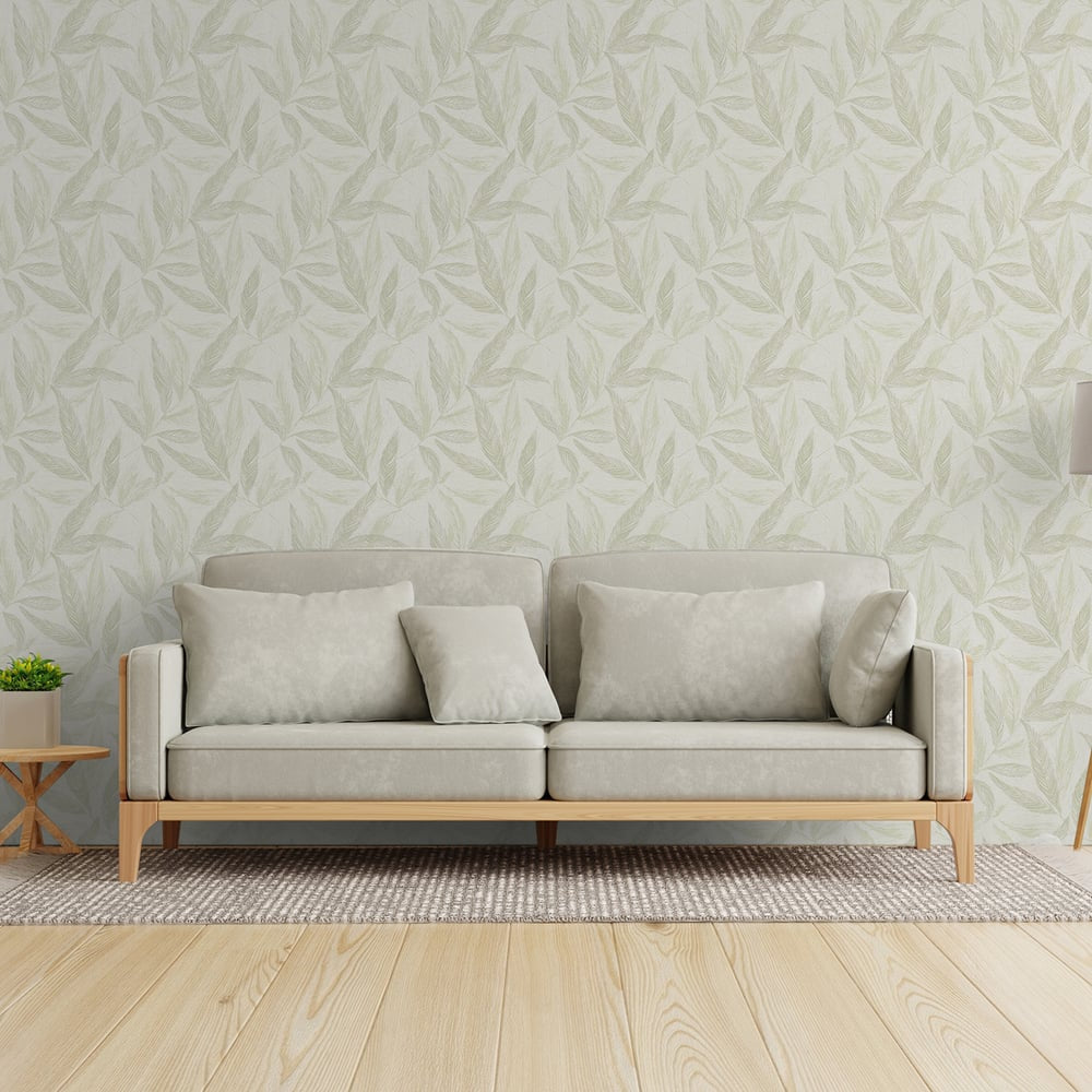 Hygge Home Fern Weave Motif In Green Galerie Wallcoverings Gg82146 3