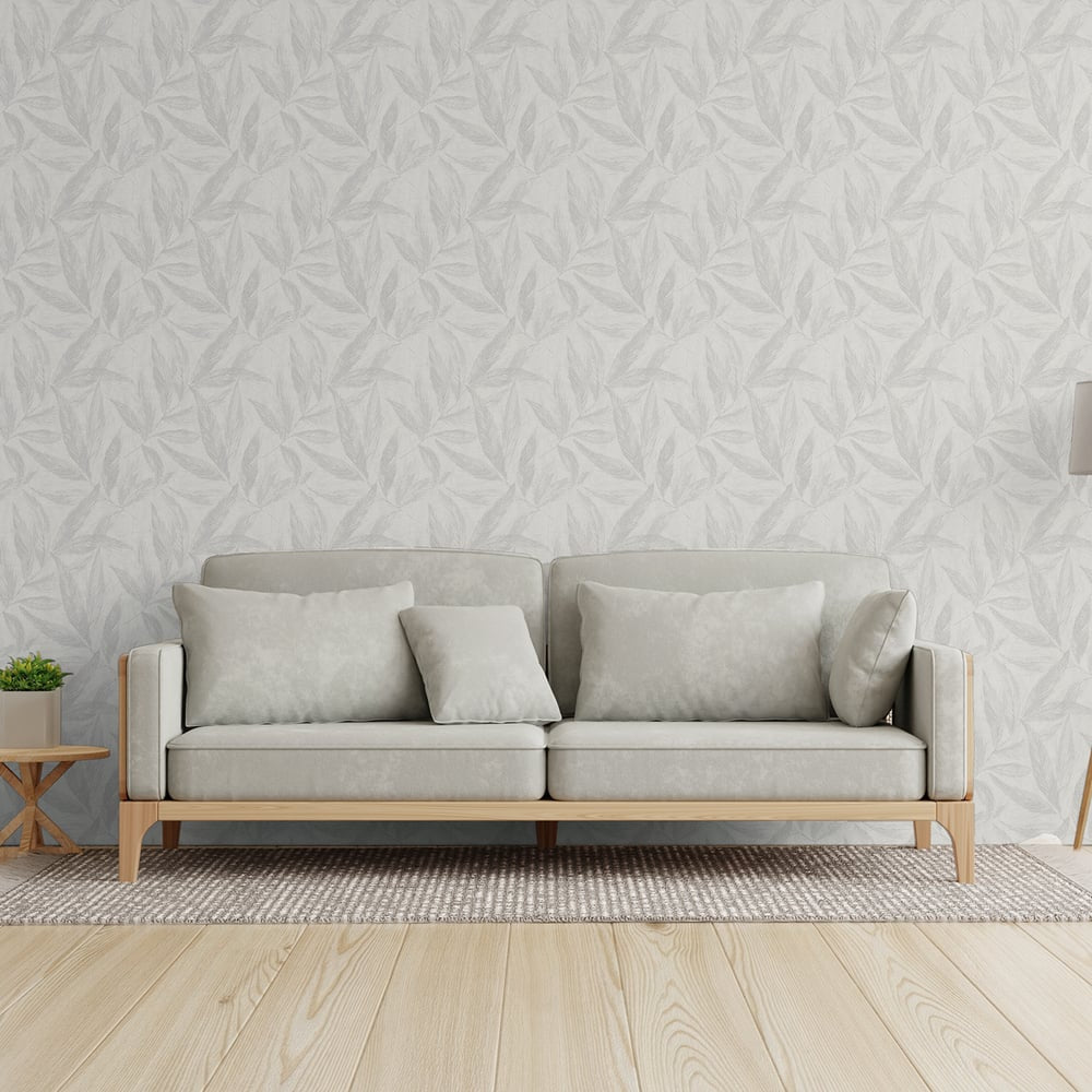 Hygge Home Fern Weave Motif In Silver Grey Galerie Wallcoverings Gg82149 3