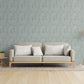 Hygge Home Fern Weave Motif In Green Galerie Wallcoverings Gg82150 3