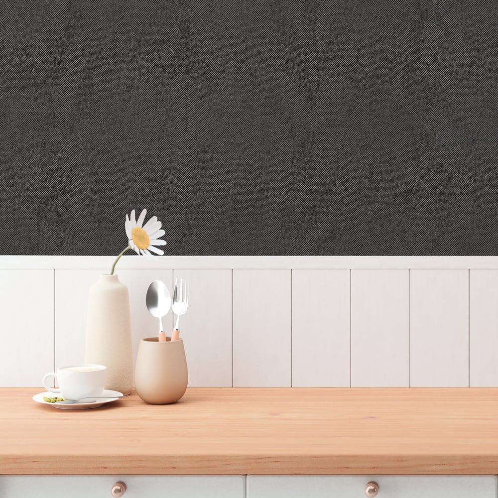 Hygge Home Plain Texture In Black Galerie Wallcoverings Gg82162 2