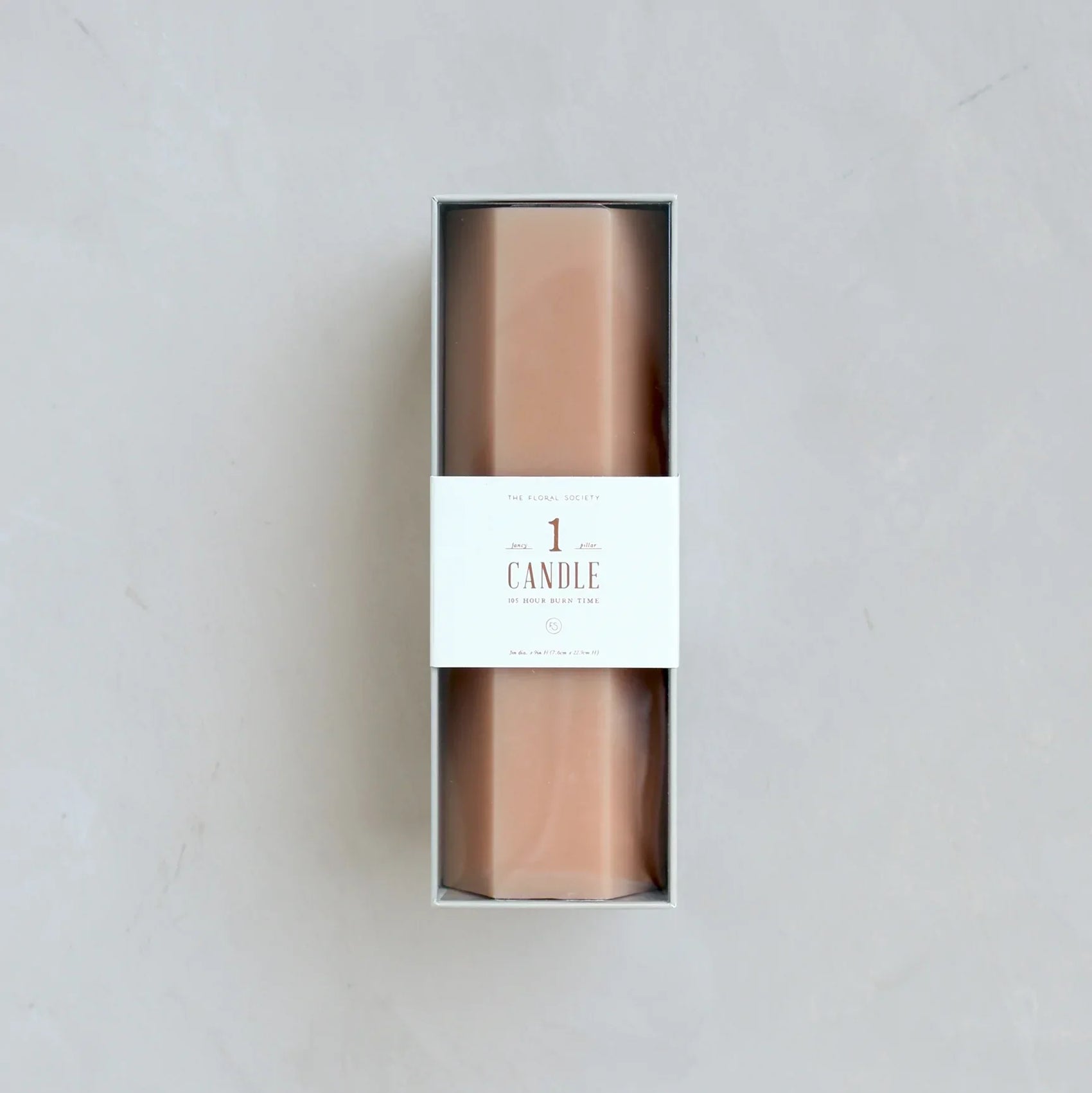 fancy hexagon pillar candle 2