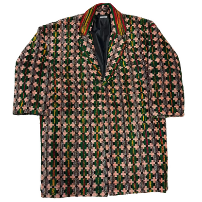 Truck Seat Fabric Collared Coat - 13