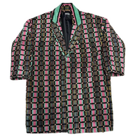 Truck Seat Fabric Collared Coat - 15