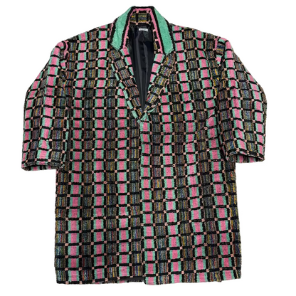 Truck Seat Fabric Collared Coat - 15