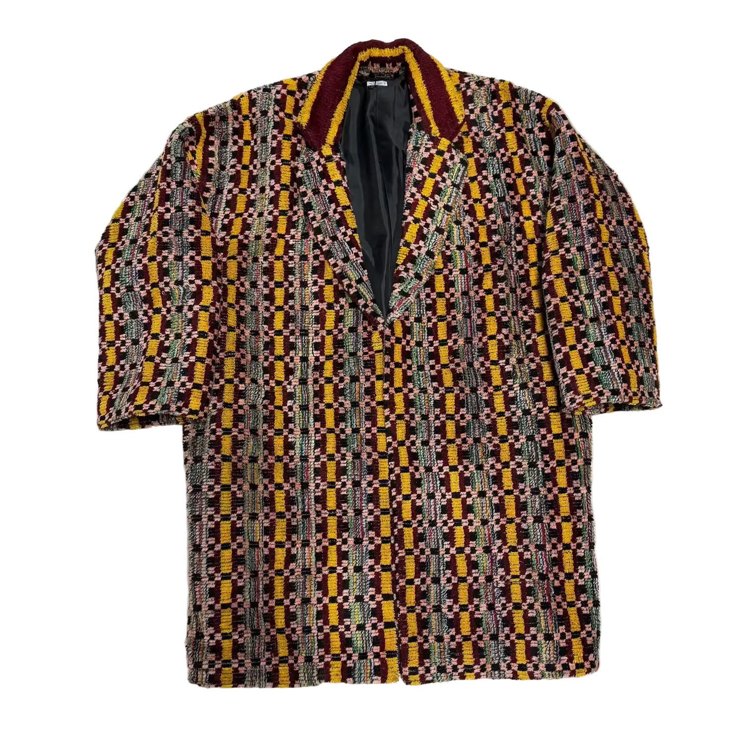 Truck Seat Fabric Collared Coat - 16