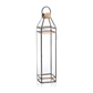 martino tall antique brass glass lantern by zodax in 6539 1