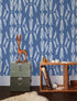 Sample Indian Summer Wallpaper in Lagoon design by Aimee Wilder