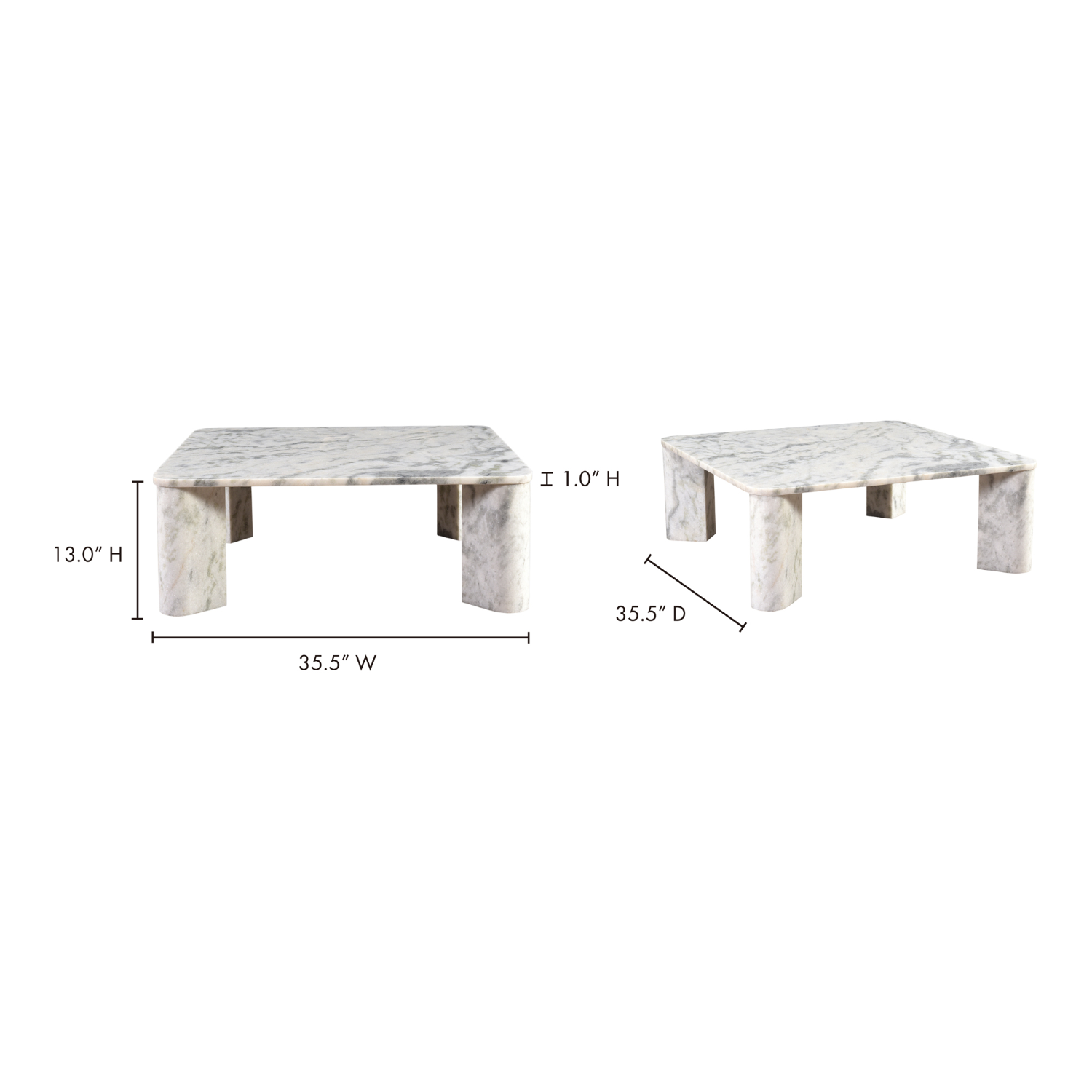 segment coffee table ashen by Moe's Home Collection mhc jd 1048 15 7
