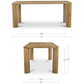 Segment Dining Table Wood Moes Home Collection Mhc Jd 1107 20 0 3
