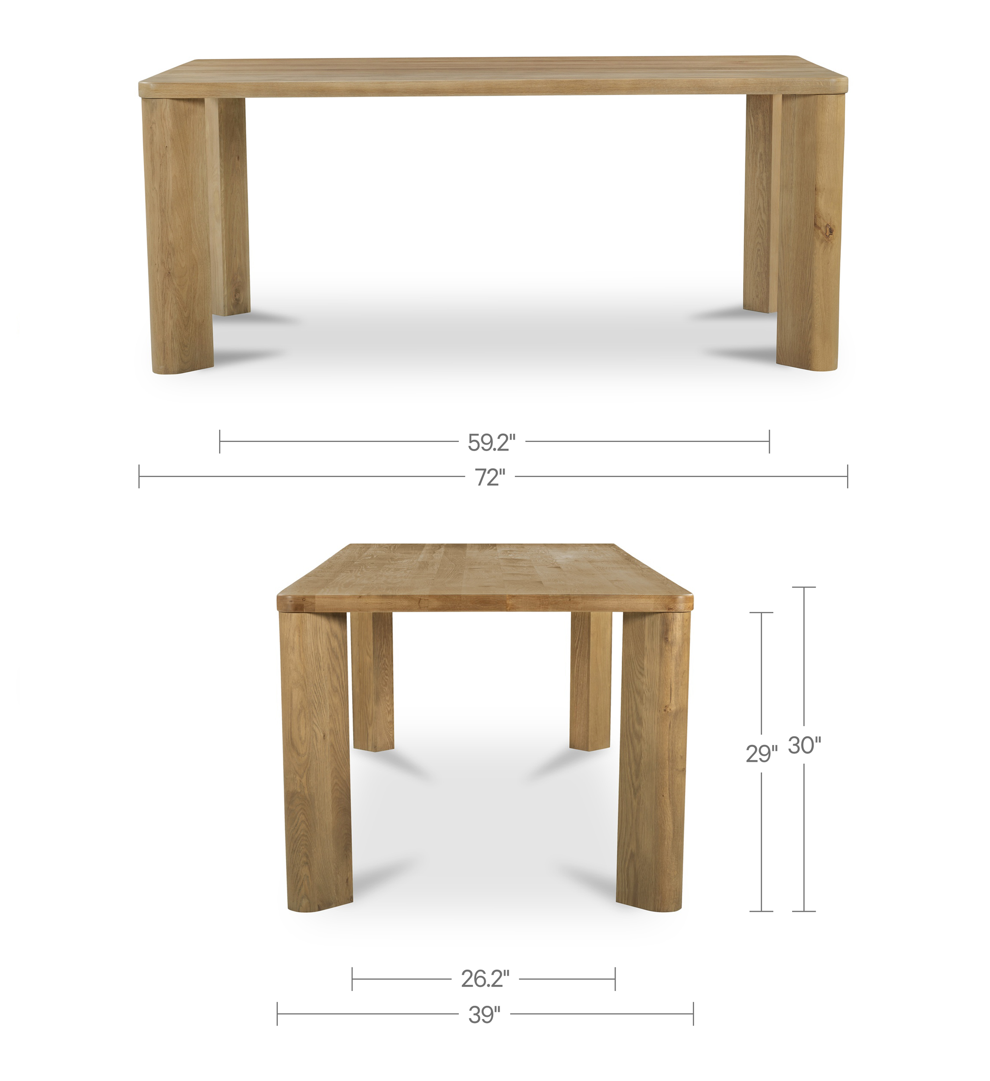 Segment Dining Table Wood Moes Home Collection Mhc Jd 1107 20 0 3