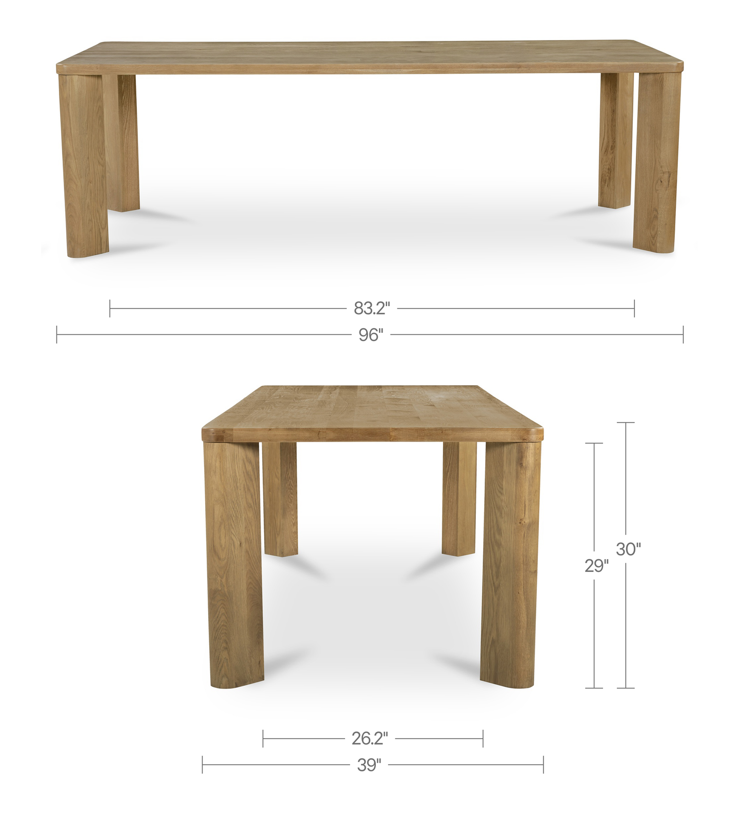 Segment Dining Table Wood Moes Home Collection Mhc Jd 1107 20 0 4