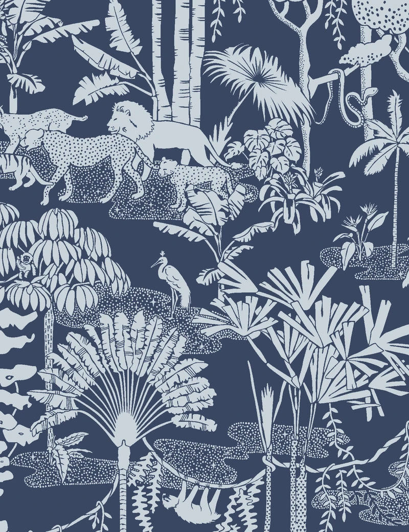 Sample Jungle Dream Wallpaper in Lune design by Aimee Wilder