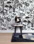 Sample Jungle Dream Wallpaper in Charcoal design by Aimee Wilder