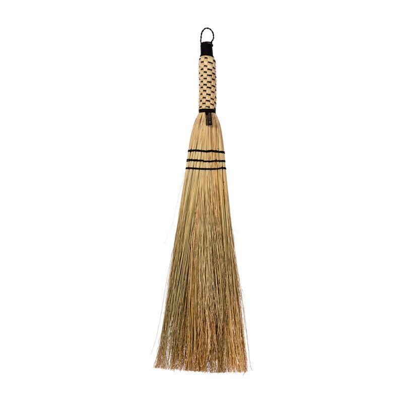 Hand Broom Millet Fiber in Black by puebco 1