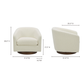 oscy swivel chair vegan by Moe's Home Collection mhc kq 1015 24 11
